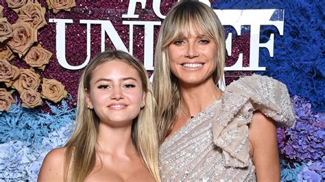 heidi klum and daughter nude|TBH, Heidi Klums Lingerie Photoshoot With Her (Adult) Daughter。